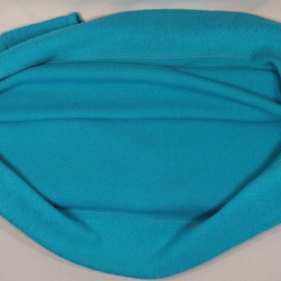 Woman Within Cotton Stretch Casual Comfy Loungewear Turquoise Long Sleeve Top - Picture 13 of 14